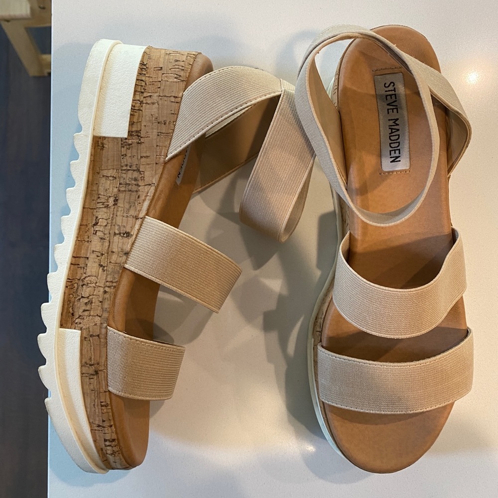 Steve Madden Bandi Platform Wedge, Blush